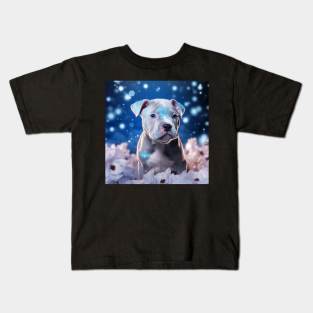 Jewelled Staffy Puppy Kids T-Shirt